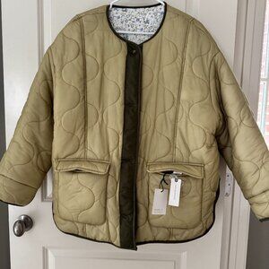 Anthropologie. MABLE Reversible Oversized Quilted Jacket. Size L. NWT
